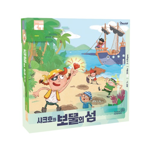 다즐 씽킹어드벤처 샤크호와 보물의 섬 보드게임